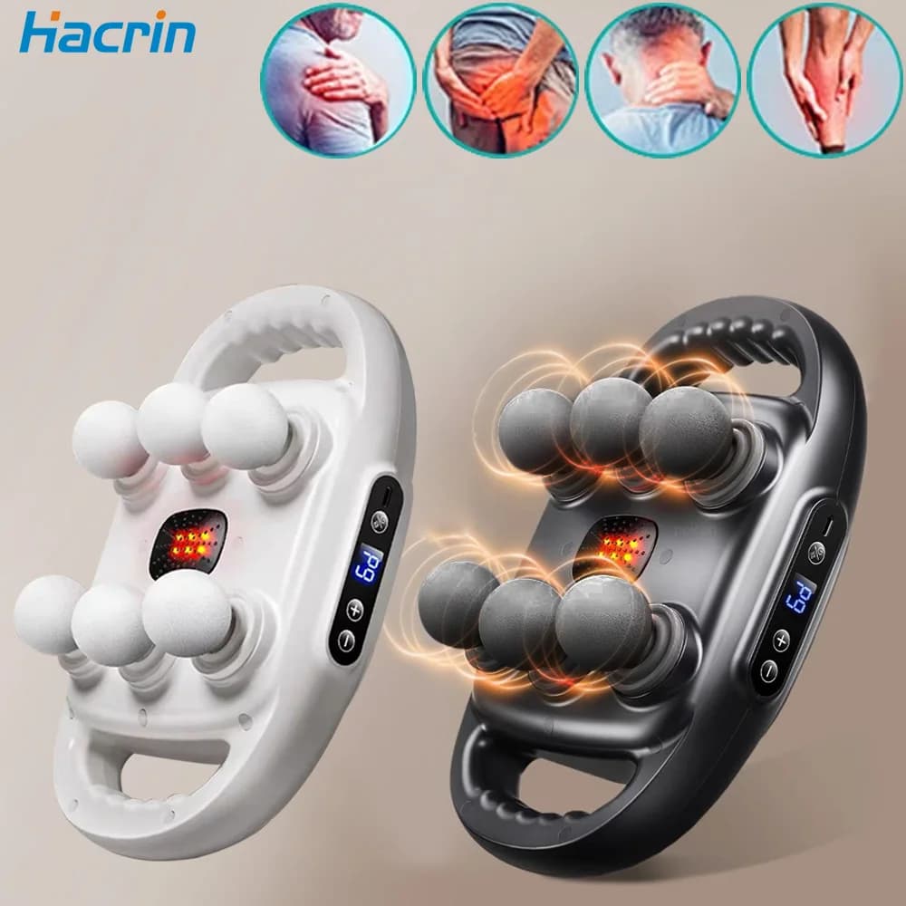 6 Head Massage Gun Muscle Relaxation Electric Massage Massage Deep tissue muscles to relieve pain throughout the body