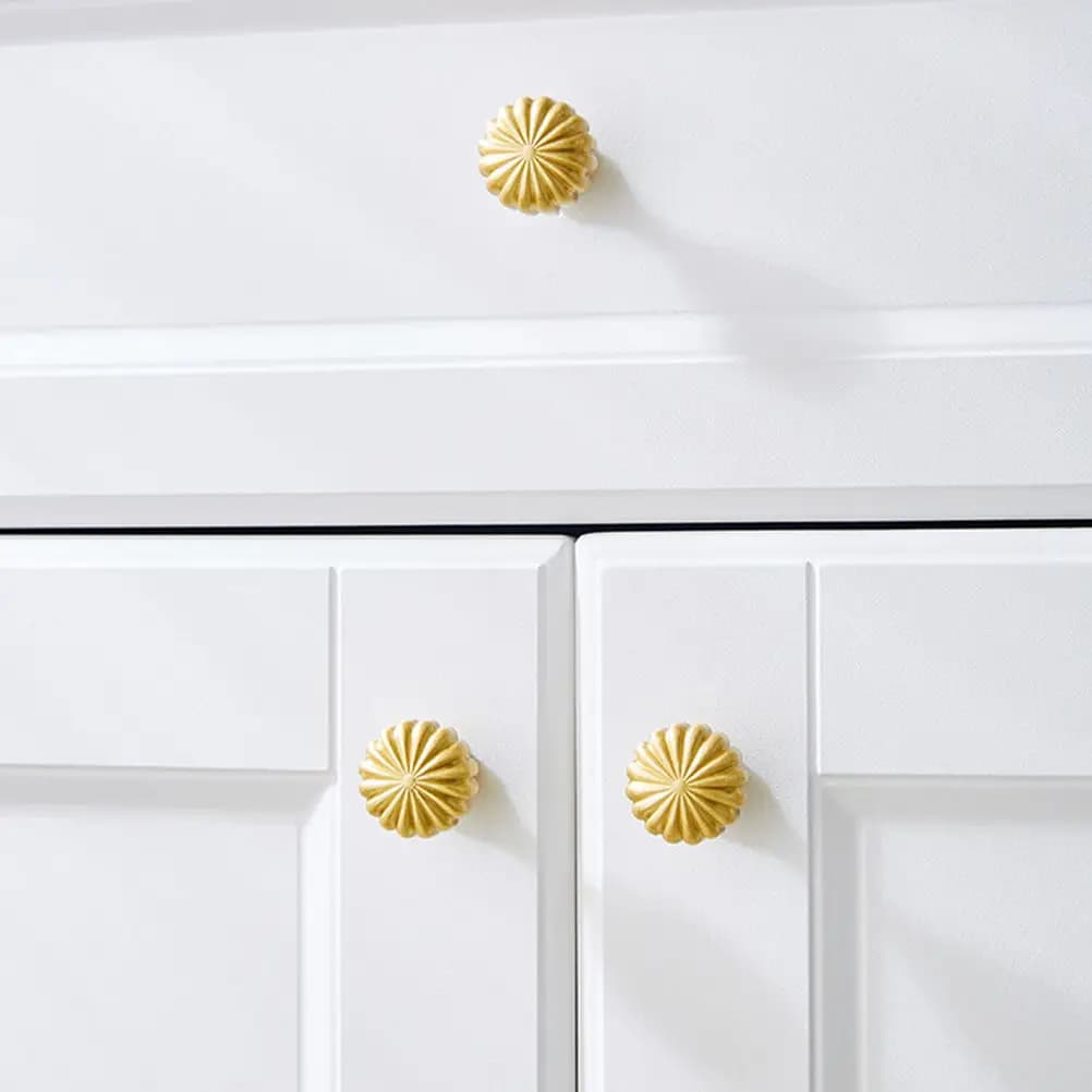 1 pz Maniglia a pomolo in ottone per cassetti, stile vintage, in metallo, per armadi, cassettiere, mobili da cucina, ricambio