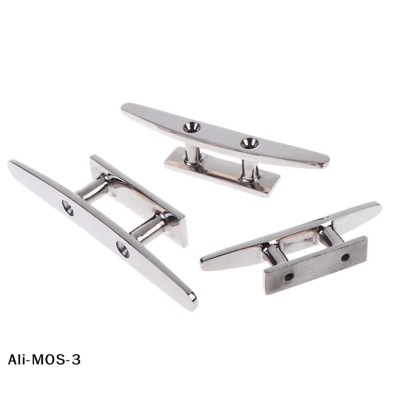 【S】1 Pezzo Bitta di Ormeggio Combinata 4" 5" 6" a 2 Fori in Acciaio Inossidabile 316 Lucidato, Bitta per Imbarcazioni per Ormeggio a Terra, Attrezzatura per Yacht