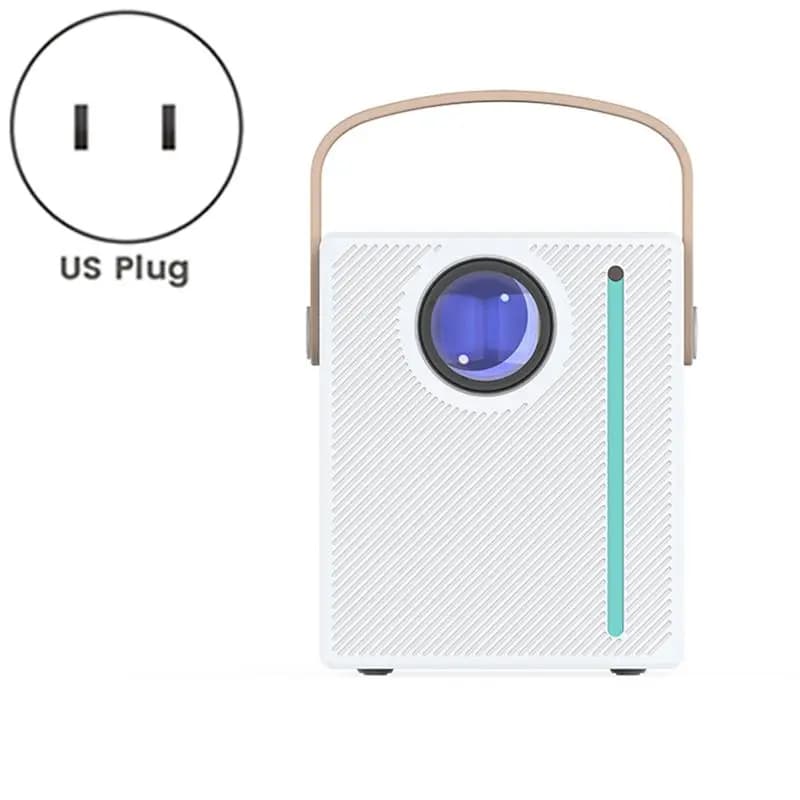 MYdaY- Proiettore intelligente per piccola casa HD 720P Proiettore per schermo mobile Proiettore video WIFI Bluetooth Proiettore portatile Spina americana