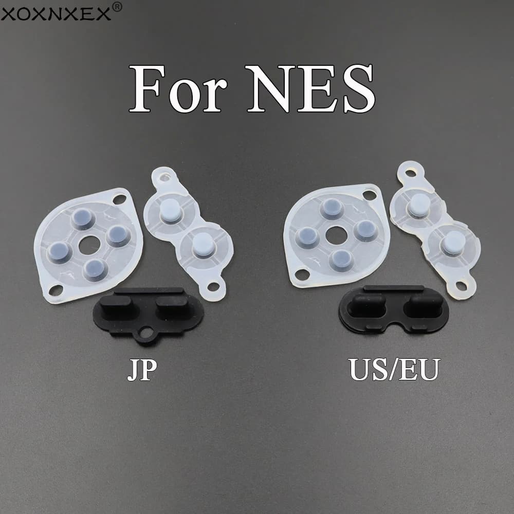 1/3/5 Set di Pulsanti Conduttivi in Gomma e D-Pad in Silicone per Controller NES/FC Versione JP/EU/US - Ricambi per Riparazione