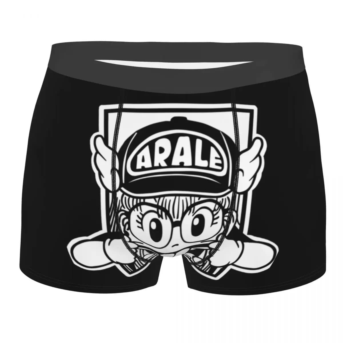 Arare Arale Purple Dr Slump Boxer Shorts da uomo con stampa 3D, mutande morbide da uomo