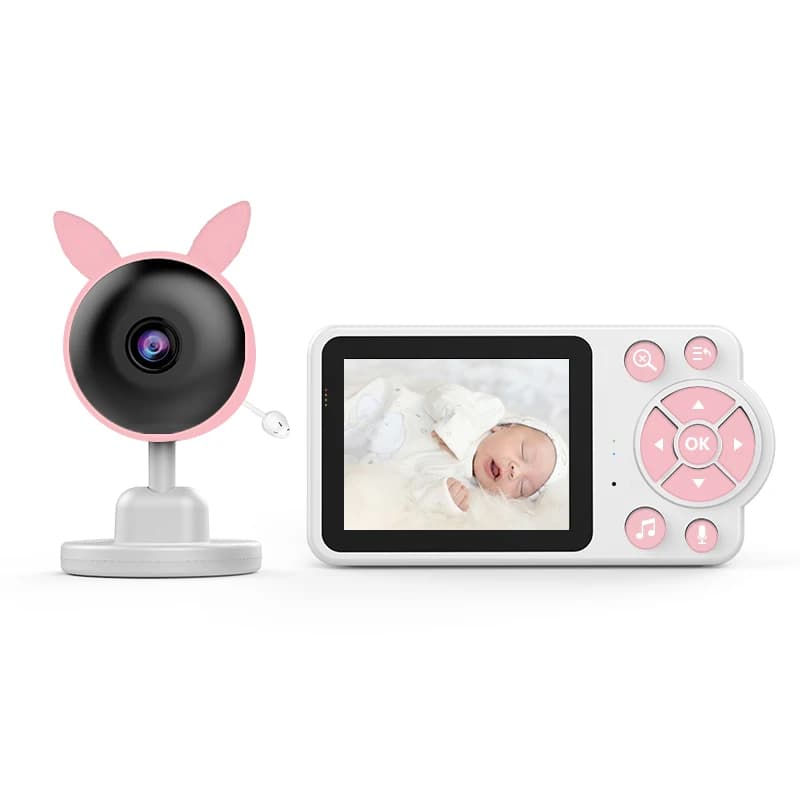 2.8 pollici 720PWireless a lunga distanza digitale Baby Monitor Monitoraggio della temperatura Ninna nanna Babysitter Nanny Cam Interfono Baby Camera