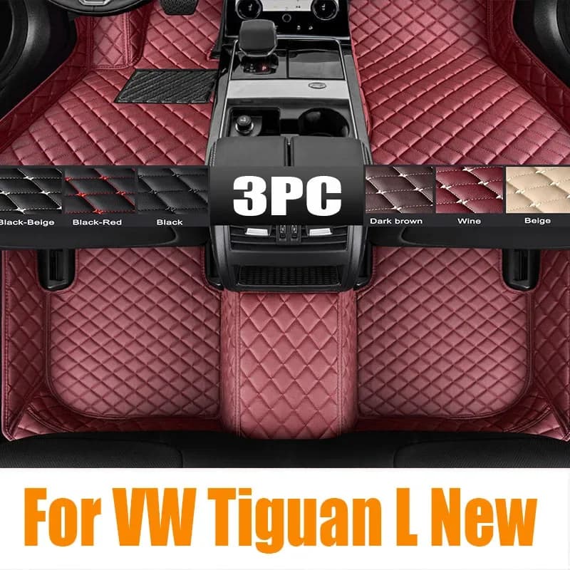 TPE Tappetini Auto Personalizzati Per VW Tiguan L New Energy 2019 2020 2021 2022 2023 2024 Tappeto Impermeabile Accessori Per Interni Auto 0