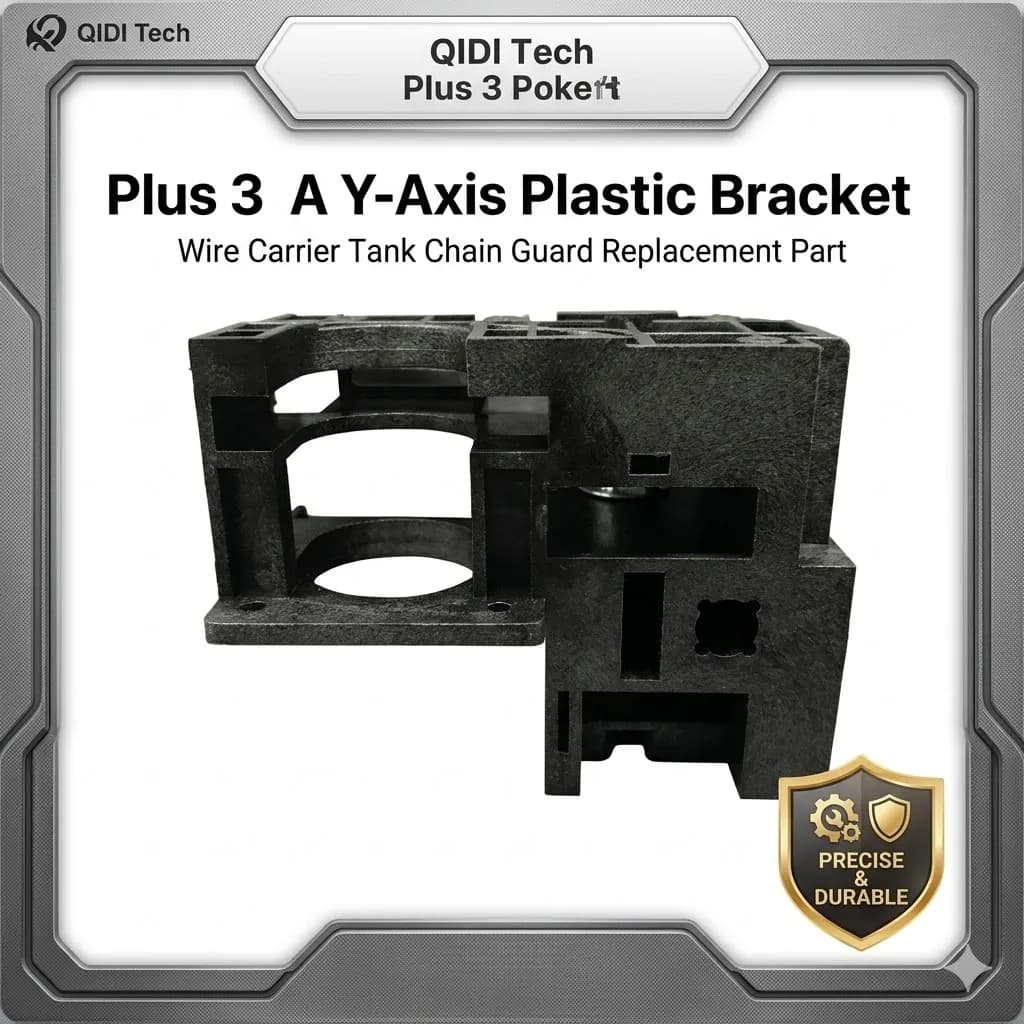 QIDI Tech Plus 3 3D Printer Y-Axis Plastic Bracket Mount Block Plus3 Replacement Parts 3D Printing Accessories