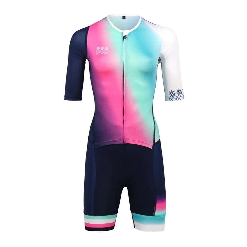 Women's Summer Triathlon Suit Pro Team Cycling Suit Road Bike Quick Dry Speedsuit Performance Clothing Trisuit