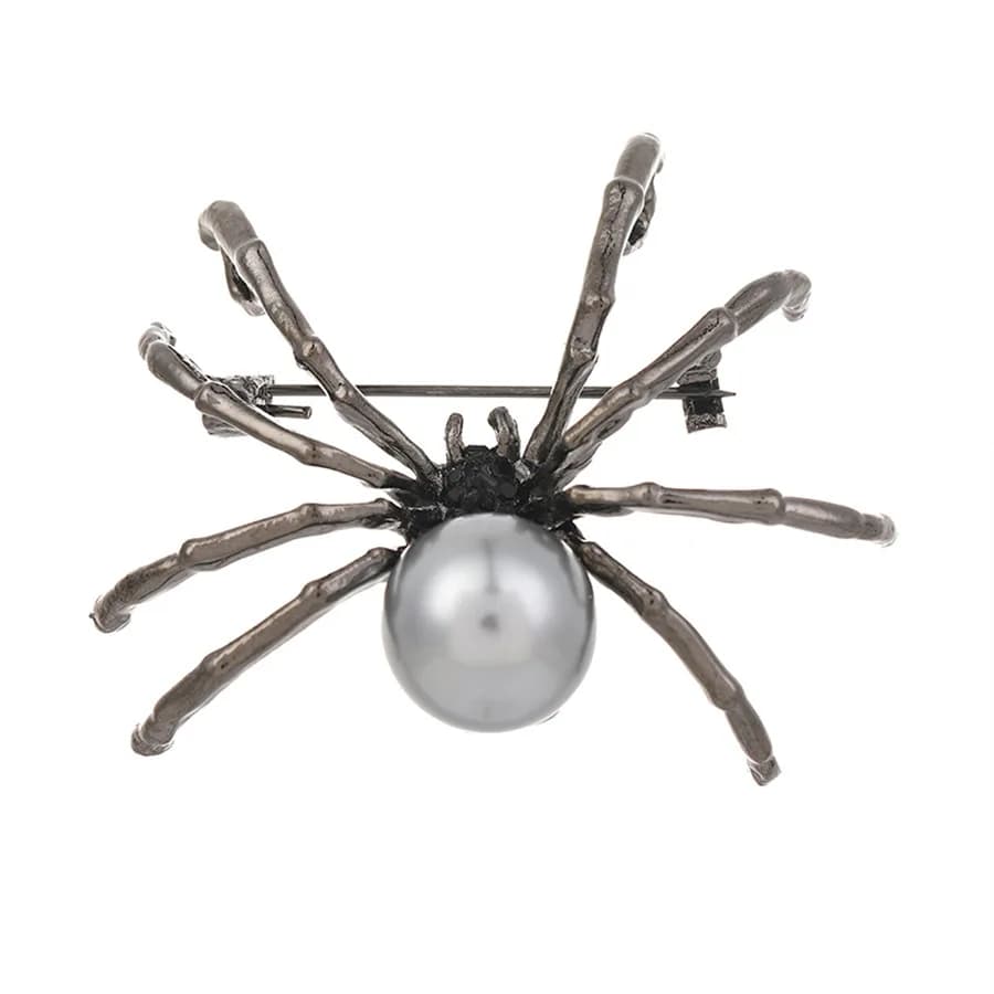 Accessori personalizzati per spettacoli di abiti con spilla in strass con perle di ragno e vento scuro