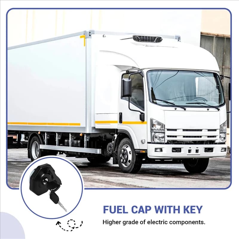 A03Z- Tappo carburante per auto con chiave per ISUZU ELF NPR NQR 4HK1 8-98146010-0 8-98088982-0