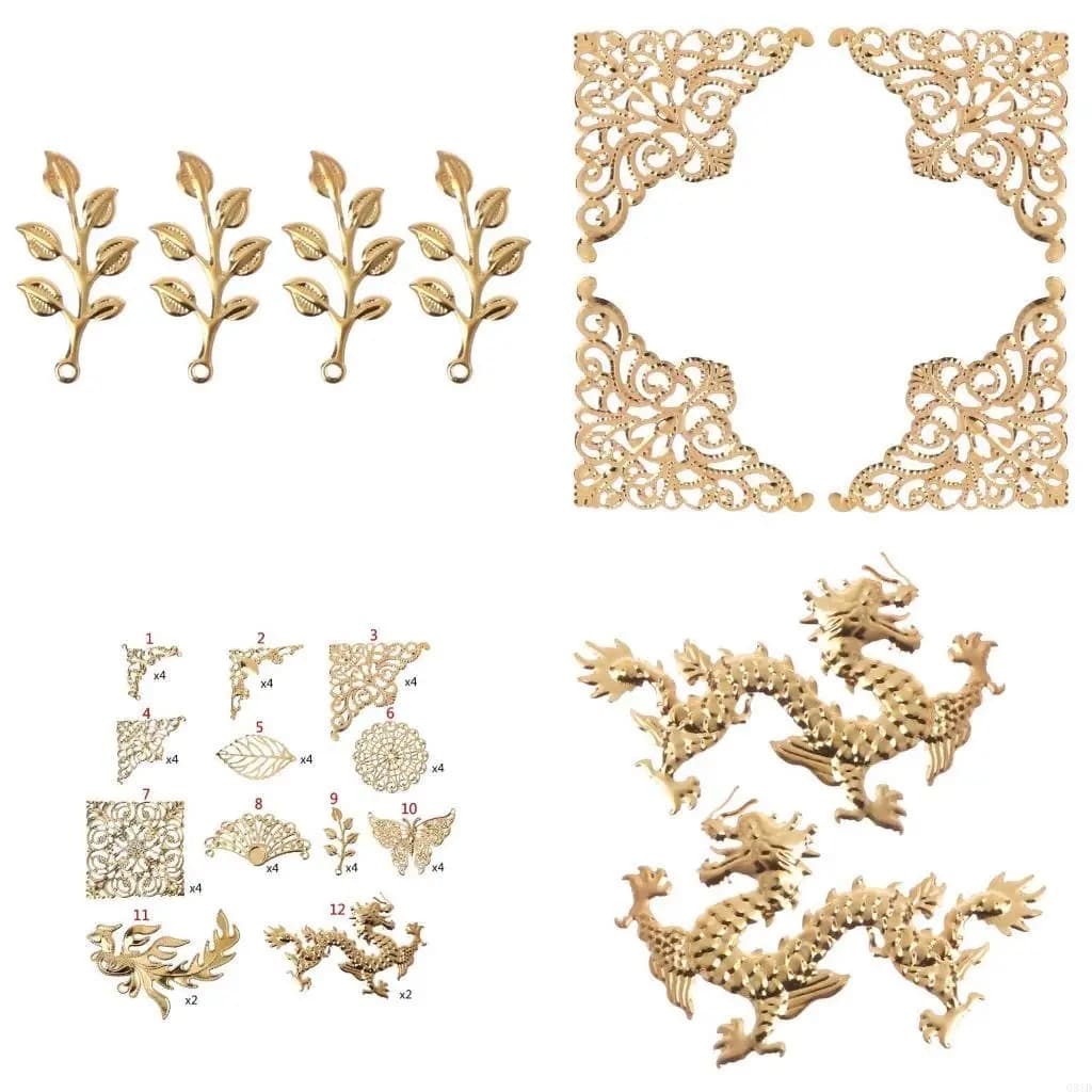 Nice Gold for Butterfly Dragon Leaves Resin Product Fillings Thin Copper Fillings Epoxy Resin Mold for DIY Art Craft Pro
