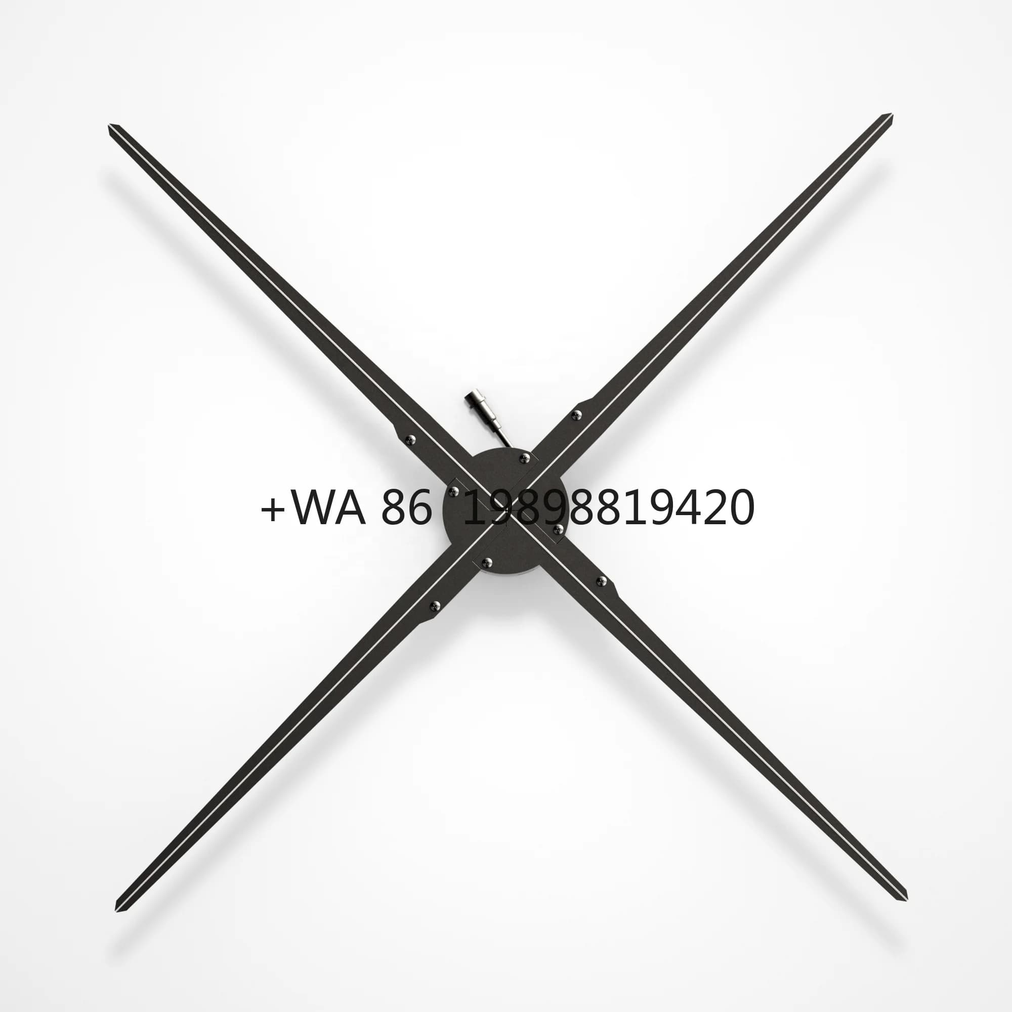 Ologramma 4D Split 4K Beamer Leinwand 3D Ologramma Led Fan Segnaletica 3D Led Light 2025 Schermo del proiettore con supporto Ventola ologramma