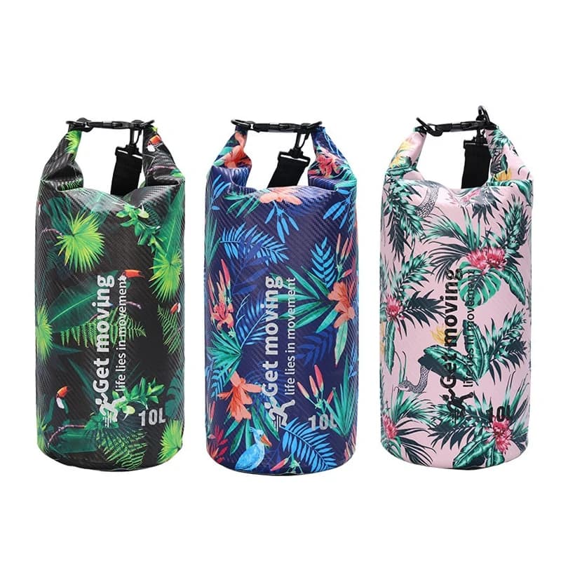 500D waterproof mesh fabric Digital printing Outdoor travel package Water resistant backpack for water parks at the sea