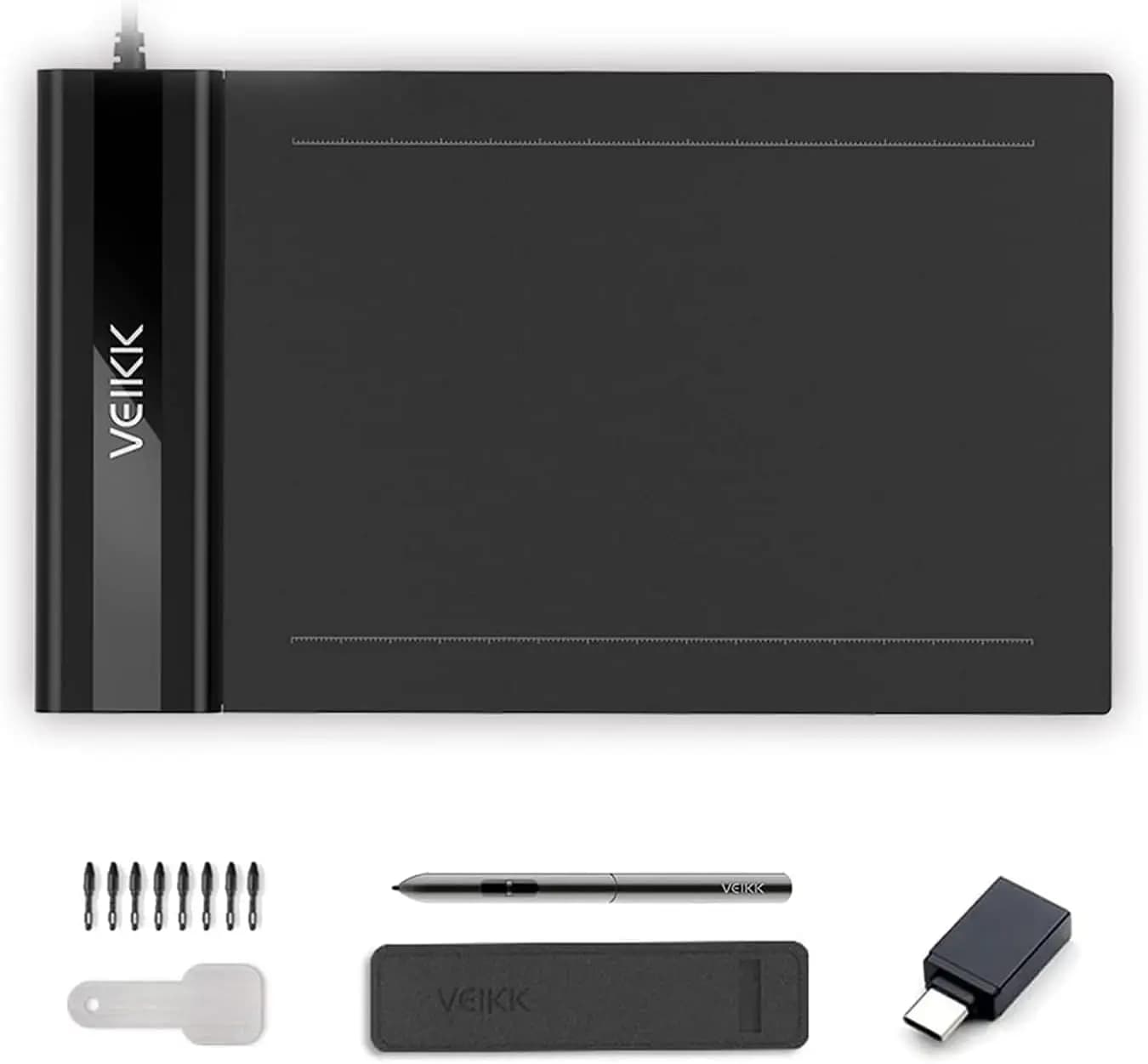 6x4 Inch Ultra-Thin Drawing Tablet with Battery-Free Stylus for OSU! Game & Online Teaching, Compatible with Windows, Mac, Linux, Android