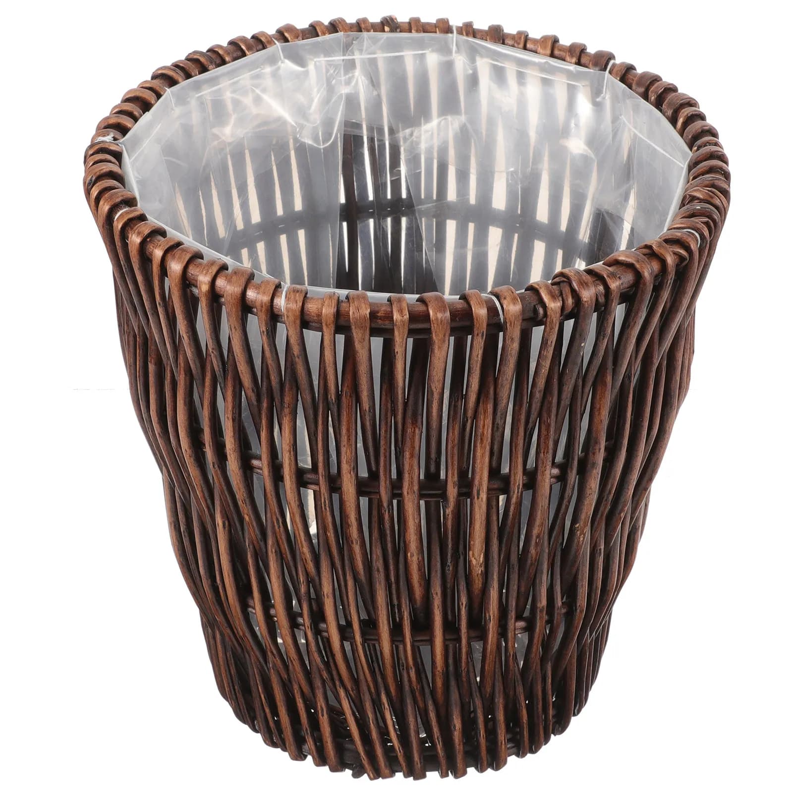 Cestino in Rattan Resistente all'Usura, Cesto Intrecciato Perfetto per Studio, Cucina, Casa, Cestino Decorativo