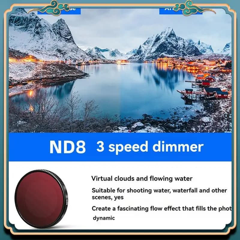 (New)-For Insta360 GO 3S Target Filter Action Camera UV Filter Set CPL ND8 ND16 ND32 ND64 For Insta360 GO 3S Accessories Kit