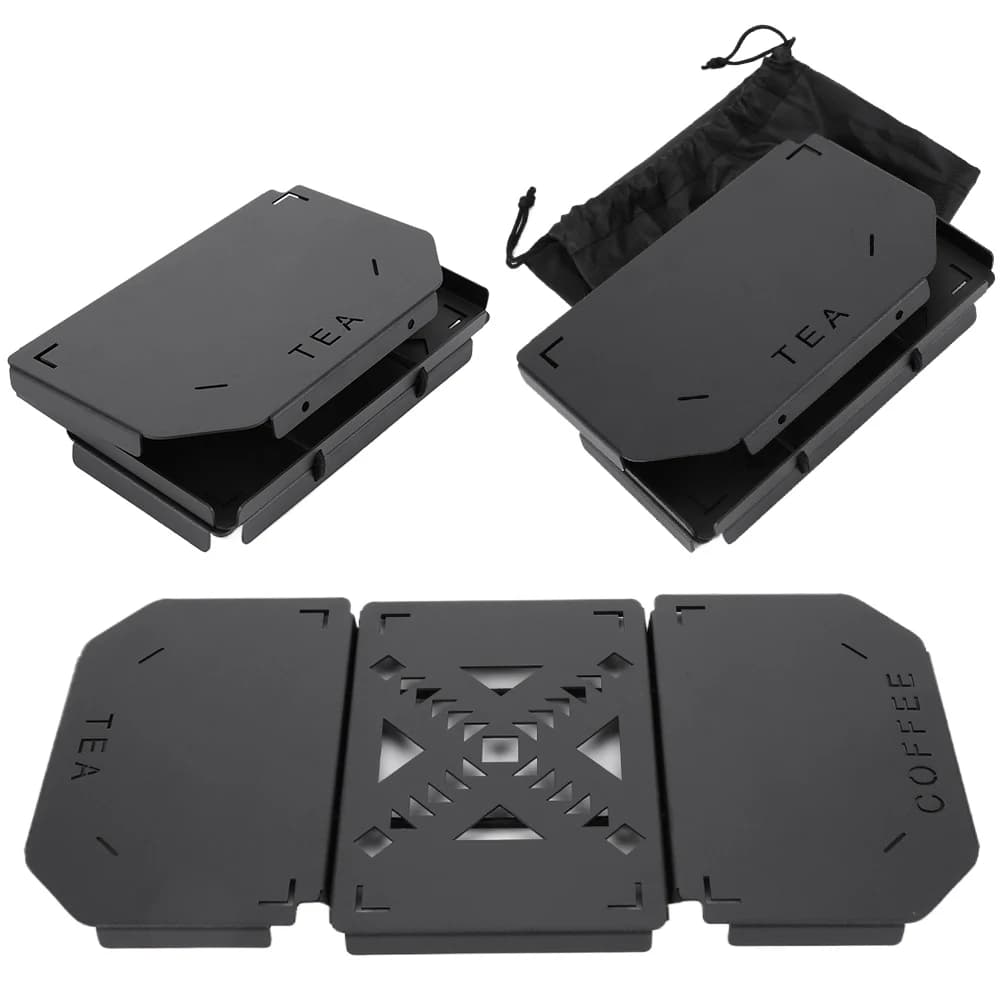 Piatto da tavolo pieghevole in lega di alluminio, mini ripiano per Stanley Lunch Box, attrezzatura da campeggio da 9,4 litri