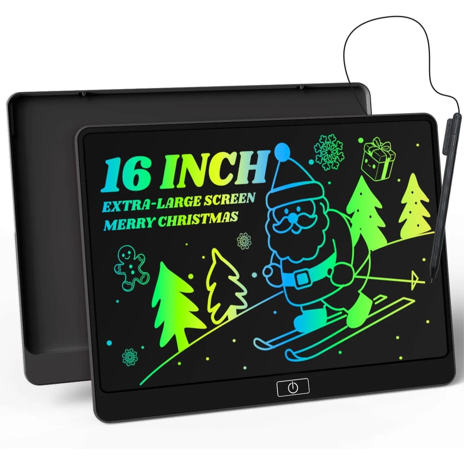 Tablet LCD da 16 pollici per bambini, lavagna colorata per disegnare, giocattoli educativi per bambini e bambine dai 3 agli 8 anni, blocco da disegno riutilizzabile