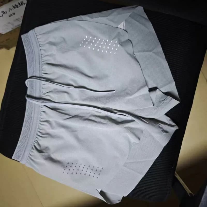2026Solid color fashion beach sports three-point men's and women's marathon running box-lined shorts belt bag D3