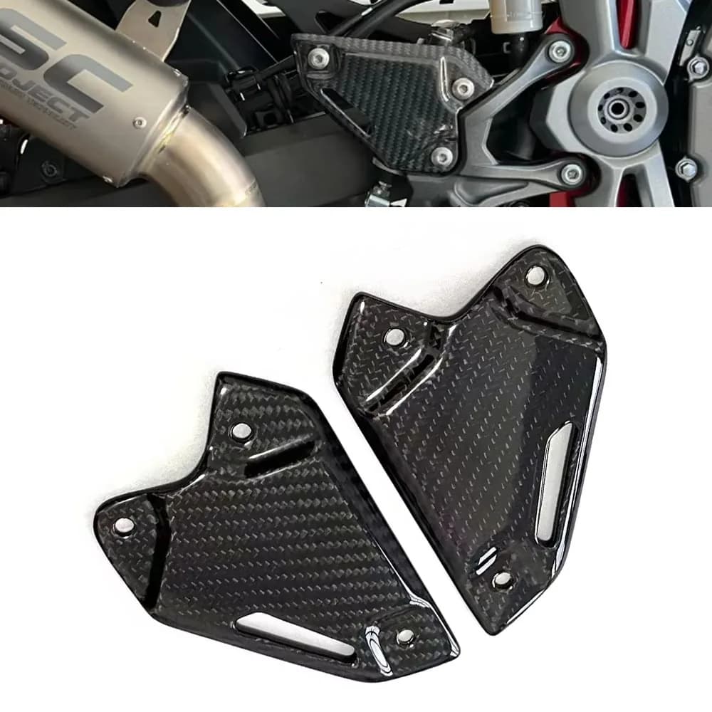 For KAWASAKI Z900 2018-2022 2023 2024 2025 heel protection plates Poggiapiedi weight reduction Carbon fiber motorcycle accessories
