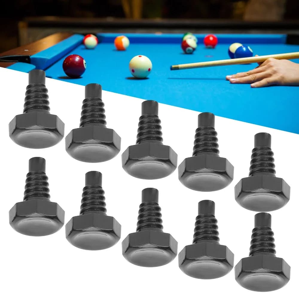 15pcs Plastic Snooker Pool Cue Cover Hard Sharp Teeth Screw Tail Plug Protective Cap Billiard Cue Protector Pool Cues
