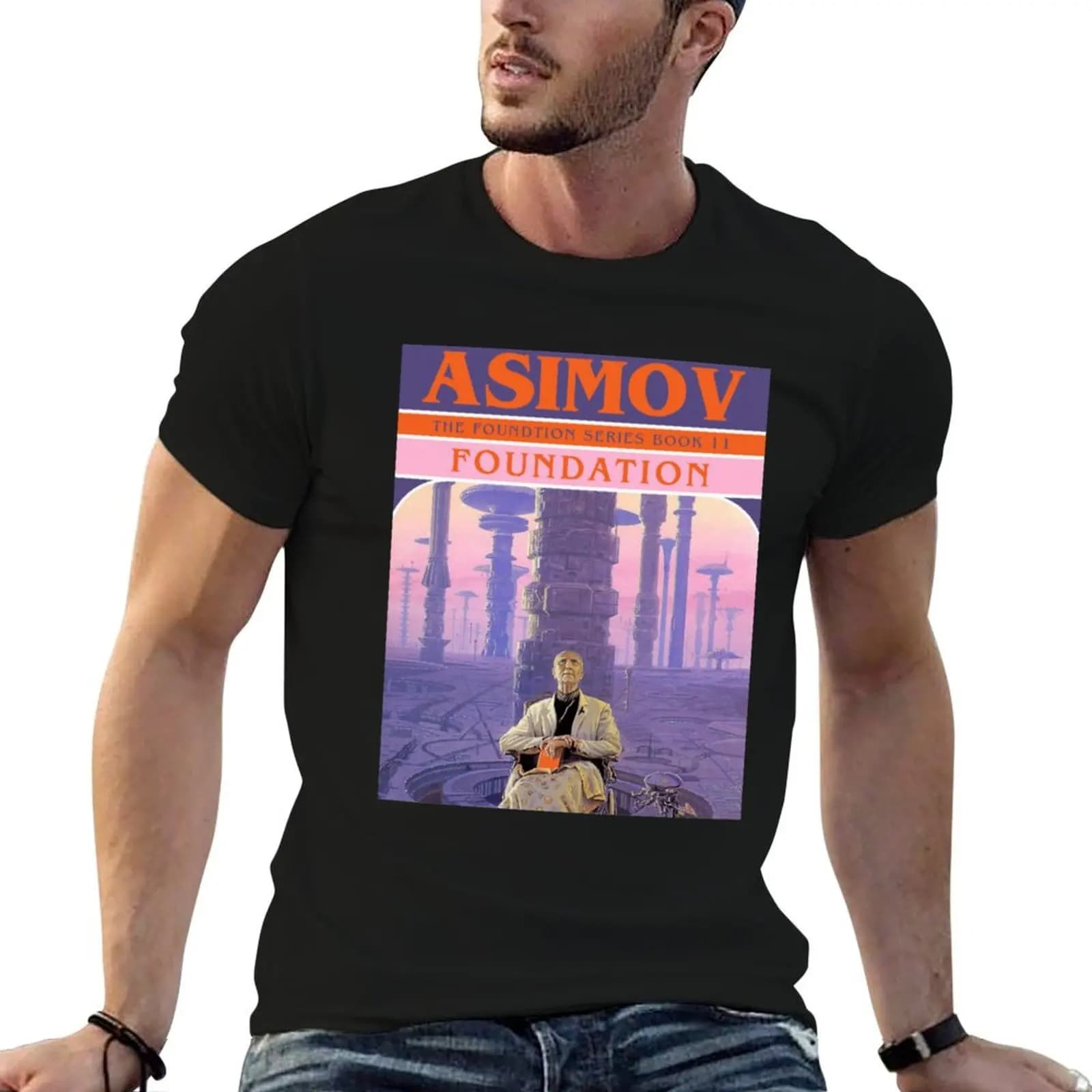isaac Asimov Foundation isaac asimov T-Shirt Large Size Breathable Tee