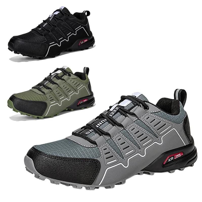 Scarpe da trekking da uomo, scarpe sportive da montagna per esterni, antiscivolo, traspiranti e resistenti all'usura, scarpe tattiche da caccia da donna taglie forti