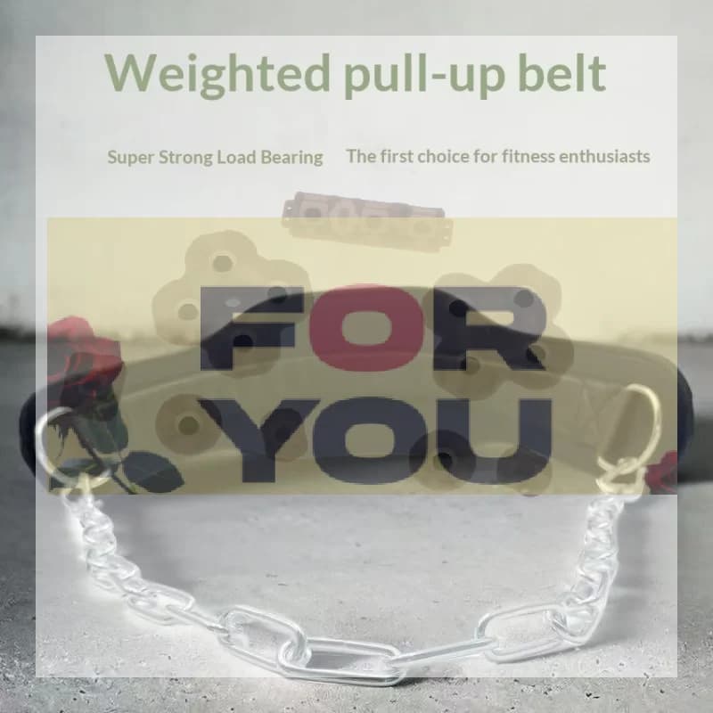 Chain Heavy Duty Weight Lifting Belt With Chain Dipping Belt Pull Up Chin Up Kettlebell Barbell Fitness Belt For Gym Training