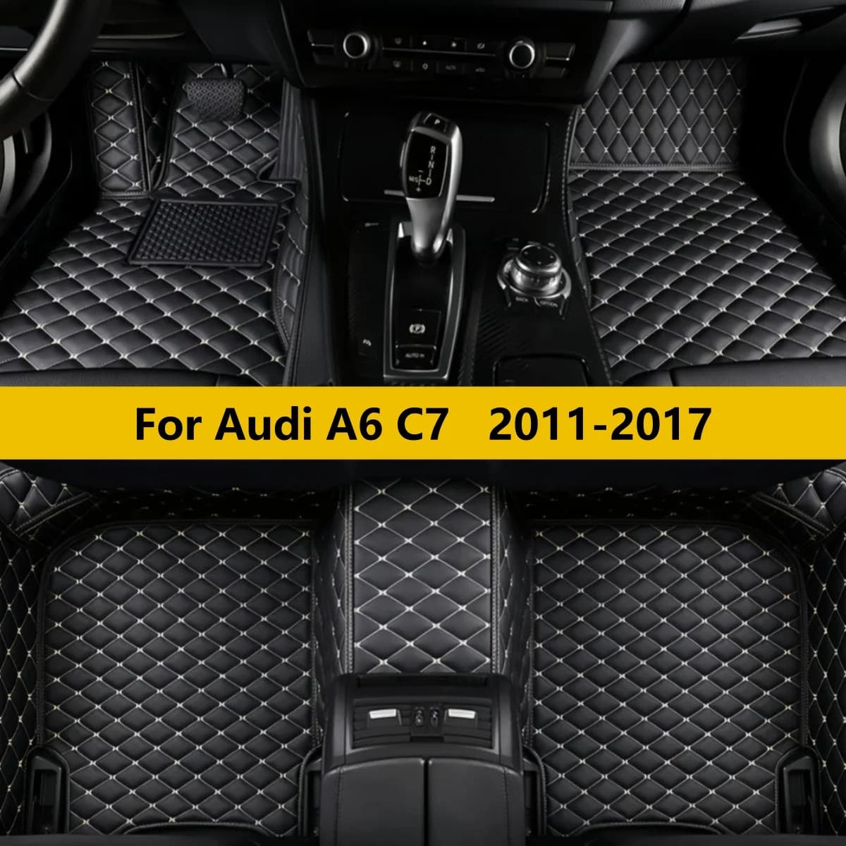 Car Floor Mats Fits For Audi A6 C7 2011 2012 2013 2014 2015 2016 2017 Waterproof Anti-scratch Interior Parts