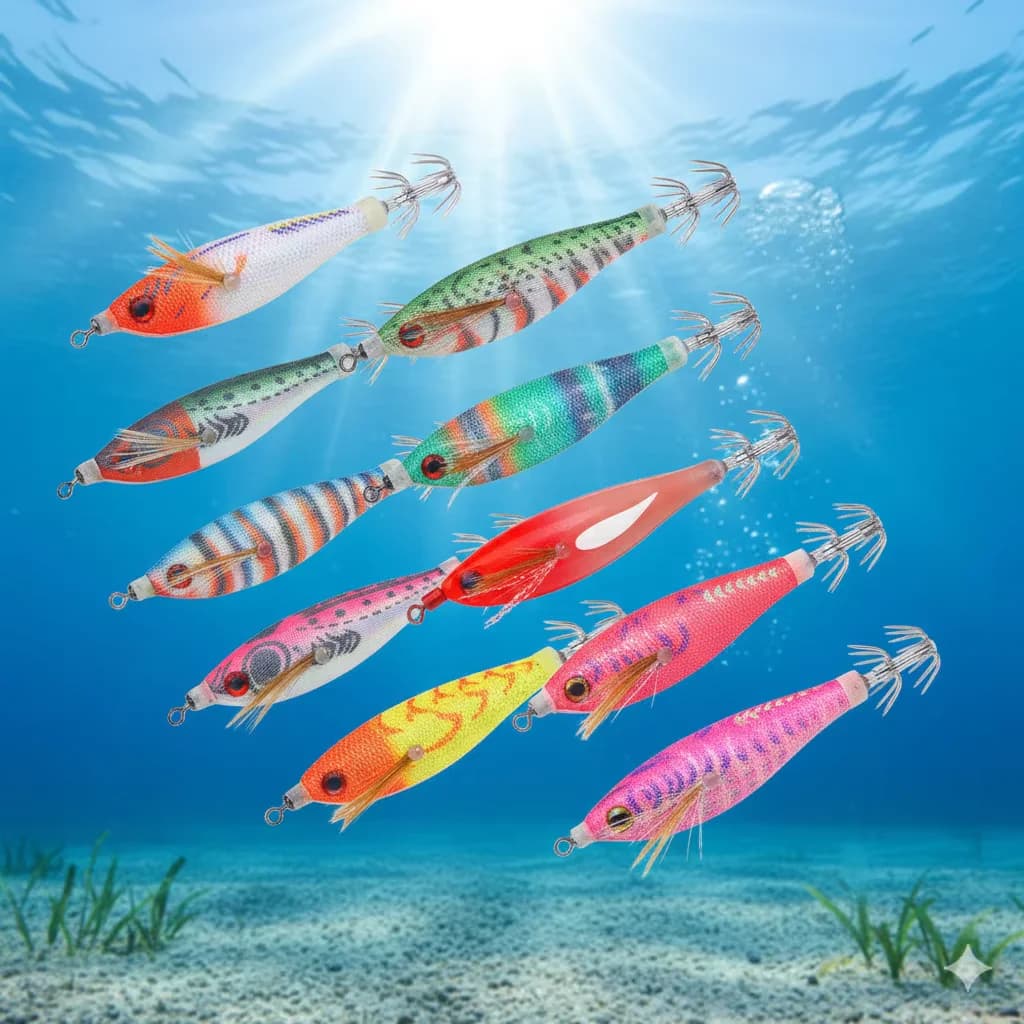 BRAVMACK Slow Sinking UV Luminous Shrimp Squid Jig 1Pcs Balanced Coated Artificial Lures For Octopus Cuttlefish Saltwater