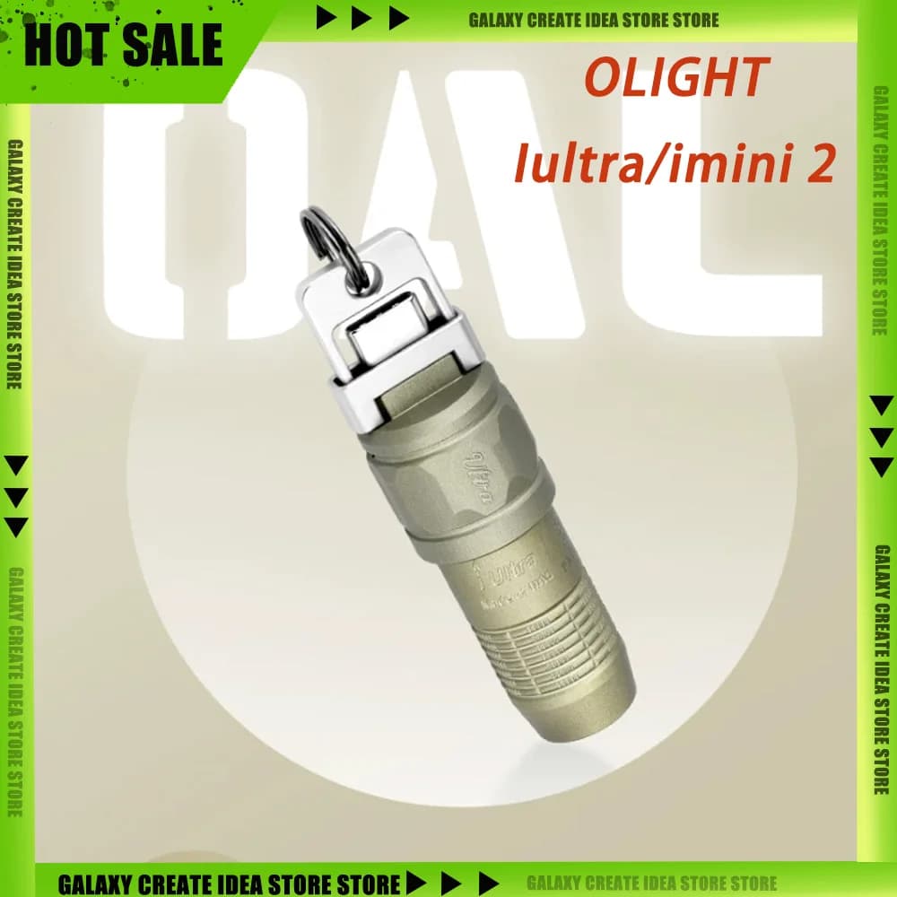 OLIGHT Iultra/imini 2 Mini Torcia Portatile Ricaricabile, Torcia LED EDC da Portachiavi, Facile da Portare con Tasca, per Giochi
