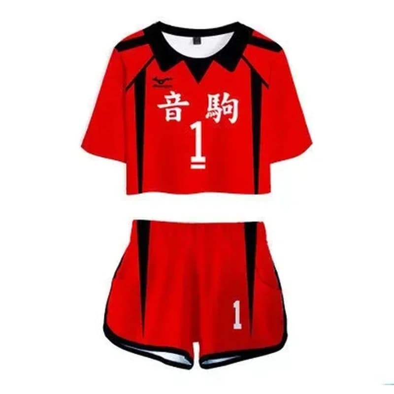 (#^.^#) 2026 New Haikyuu Cosplay Costume Hinata Shoyo Shirt Shorts Nishinoya Yuu Uniform Sports Karasuno Koukou High →_→LOOK ME
