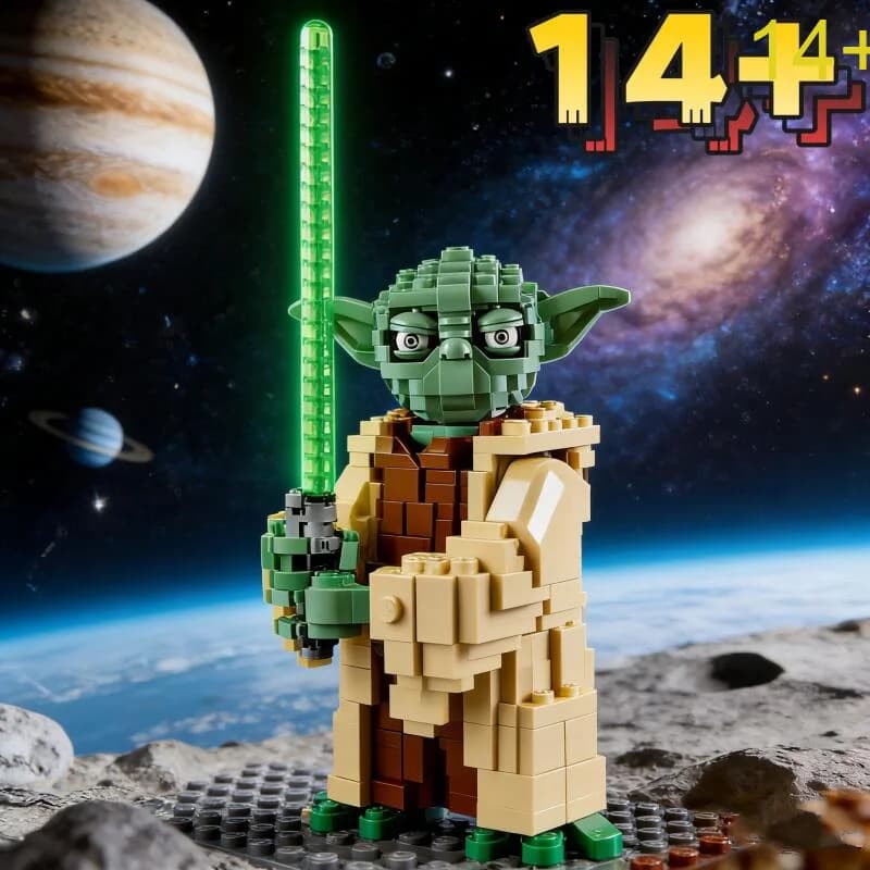 1771 Pezzi UCS 75255 MOC Modello Jedi Master Yoda Blocchi da Costruzione Spada Laser Giocattoli da Battaglia Spaziale per Bambini Adulti Ragazzi Regali di Compleanno