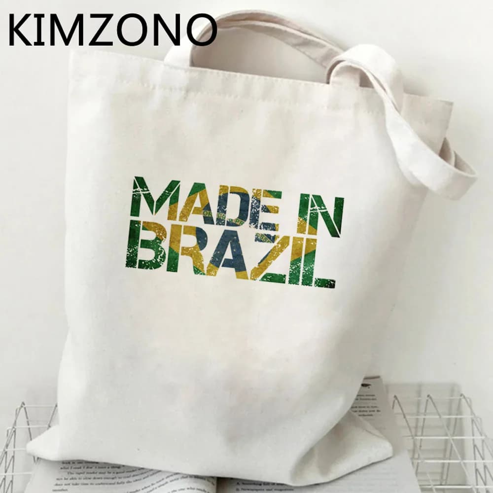 Brasile shopping bag grocery cotton bolso shopper bolsa eco bag bolsas ecologicas sacolas tessuto riutilizzabile