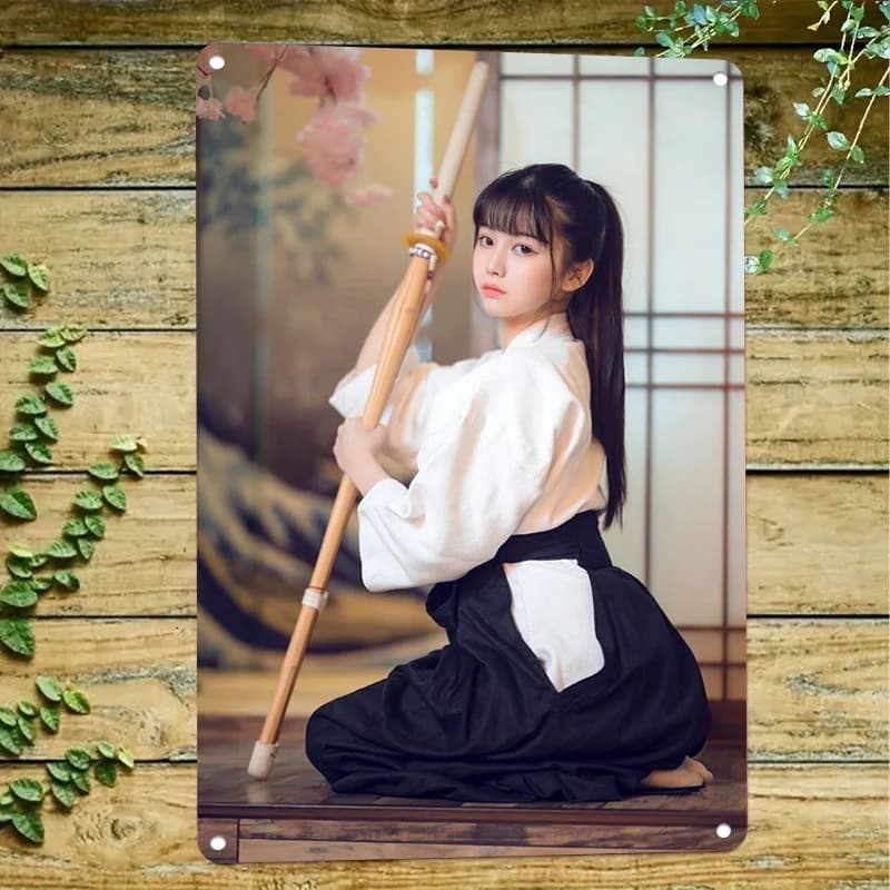 Japanese Anime Bedroom Wall Art, 2D Flat Painting on Canvas, 1PC Otaku Room Decor for Living Room Bedroom Corridor Kitchen, U