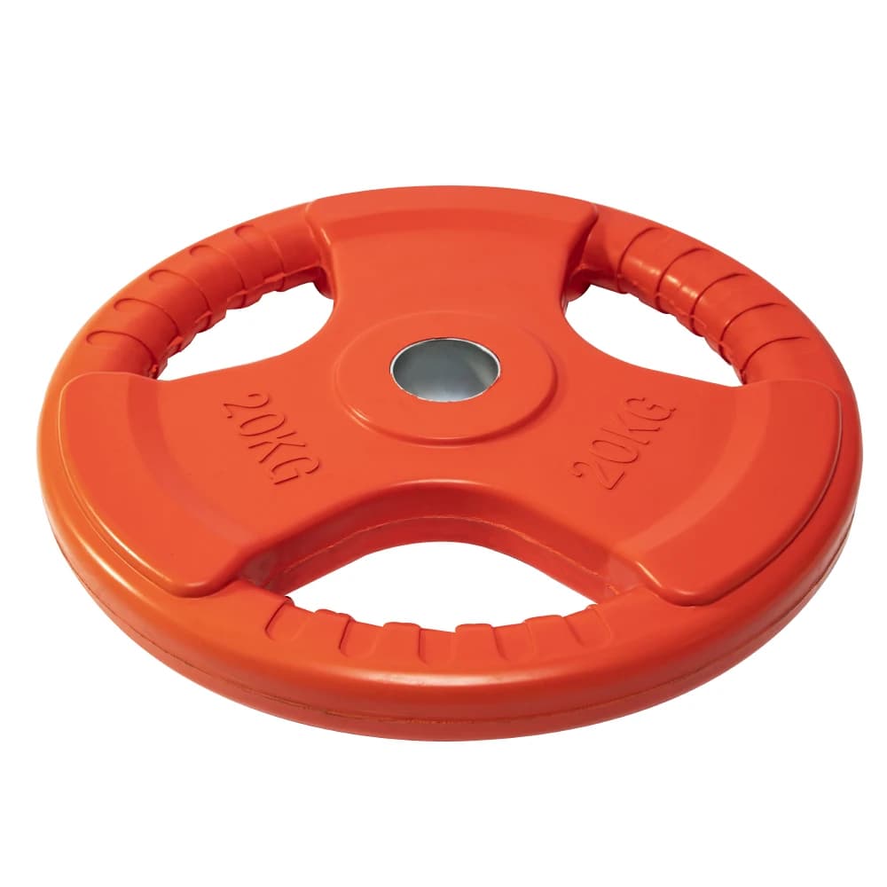 Dischi in gomma resistenti con 3 impugnature - Dischi in ghisa per bilanciere, allenamento di forza e fitness - Promozione vendite
