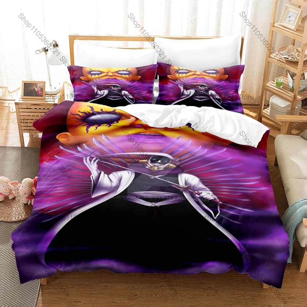 Mayuri Kurotsuchi Gotei 13 Research Lab Dark Anime 3D Print Bedding Set Includes Duvet Cover 2 Pillowcases Creepy Mad Scientist