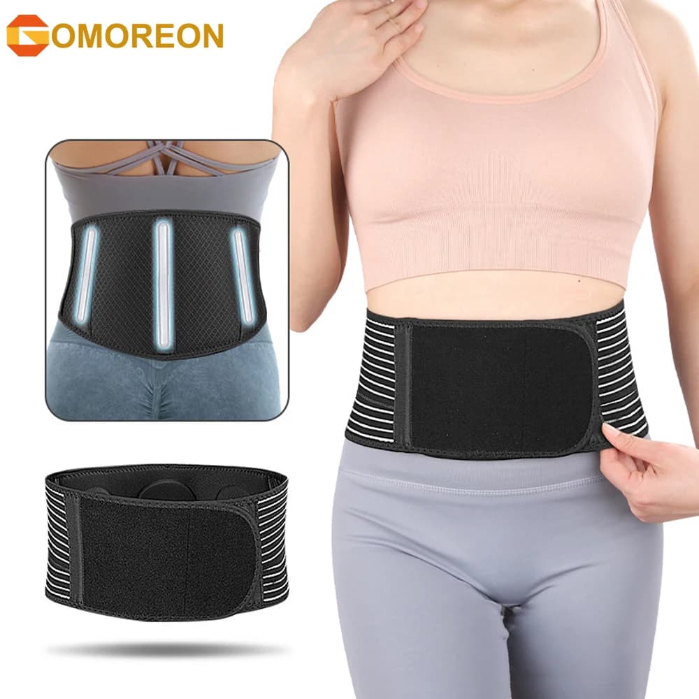 1Pcs Back Brace for Women & Men Lower Back Pain Relief, Adjustable Lumbar Support Belt for Herniated Disc, Sciatica, Regular
