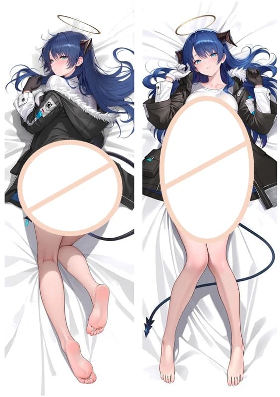 Federa per Cuscino Dakimakura Anime Wuthering Waves, Stampa Fronte-Retro di Hayase Yuuka a Grandezza Naturale