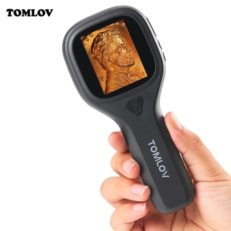 TOMLOV P10 Evo Microscopio portatile con luce LED - Lente d'ingrandimento per monete con errori per collezionisti, lente d'ingrandimento portatile per gioiellieri per adulti e bambini