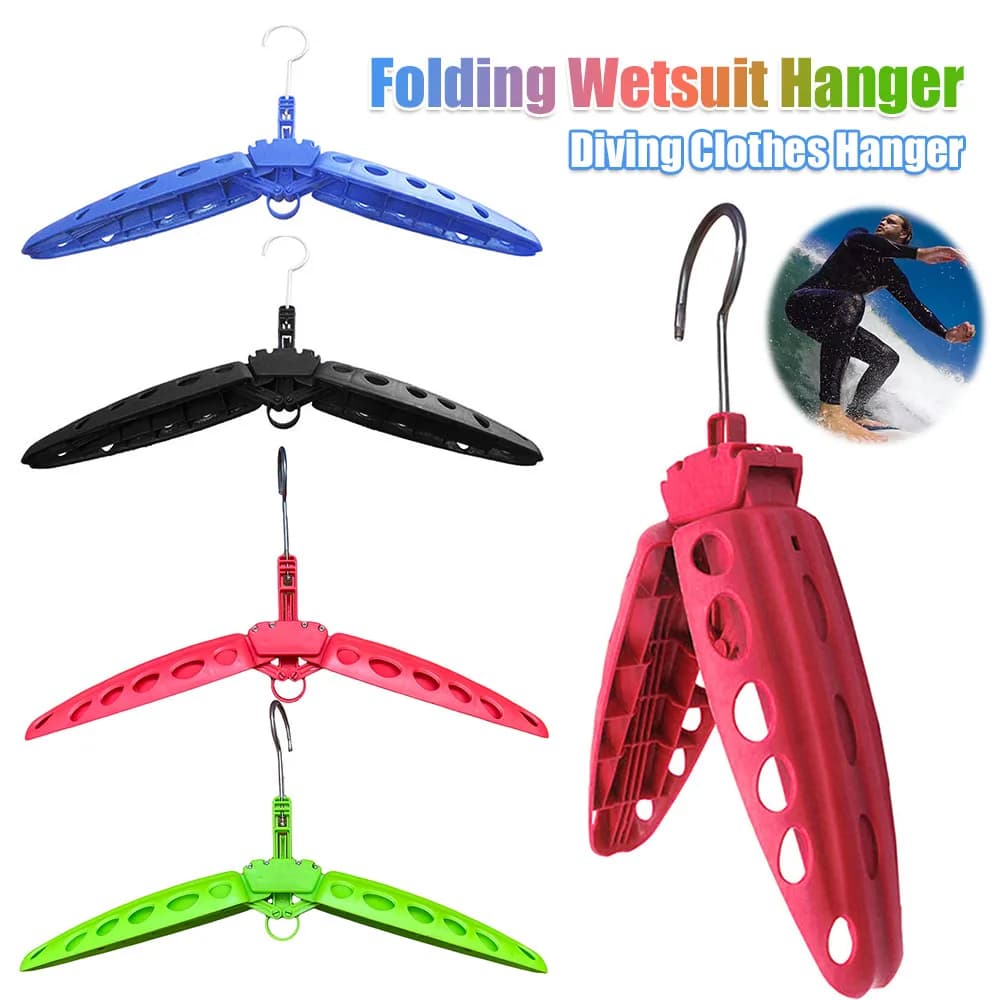 Appendiabiti Pieghevole Ventilato, Appendiabiti Pieghevole per Muta Subacquea, Appendiabiti Portatile in Plastica Antiruggine per Attrezzatura da Surf e Accessori per Snorkeling