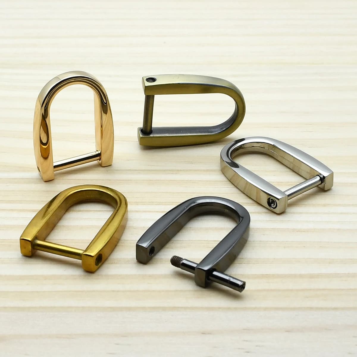 1 Pezzi Anello D in Metallo Fibbia Anello Staccabile Dee per Parti di Borse Artigianali in Pelle Accessori per Maniglia per Cinghia