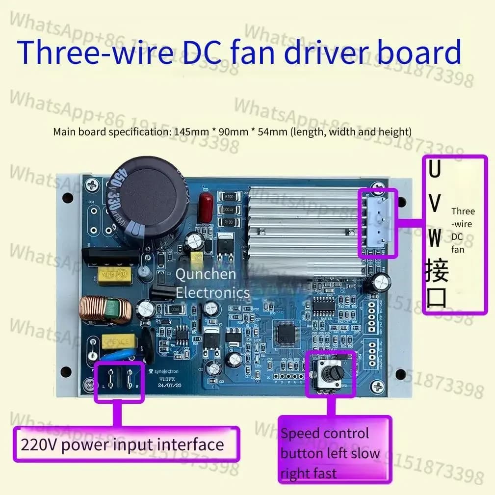 Scheda Madre Universale per Inverter Climatizzatore, Controllo Motore DC a 3 e 5 Fili, Scheda di Controllo Ventilatore