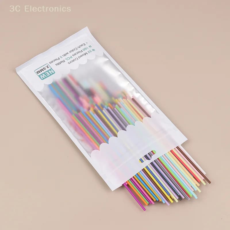 2.5mm Portable 3D Pen Filament, 22/25/32 Colors, Rifills and Spare Accessories for Children's Low Temperature Printing Pen