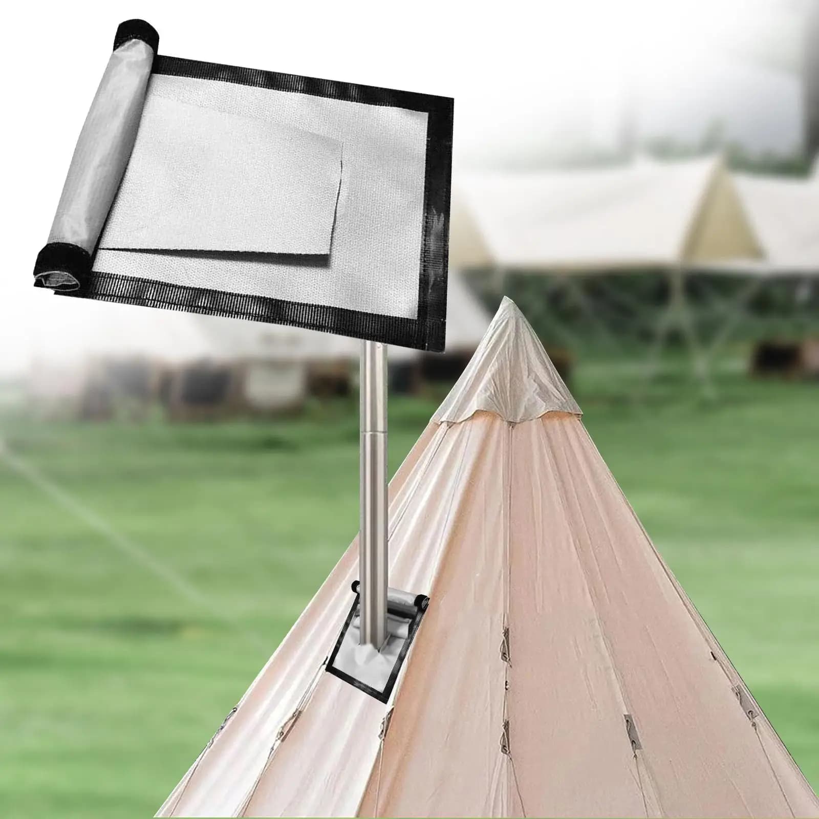Tappetino Ignifugo Resistente alle Alte Temperature, Coperta Protettiva Durevole per Griglia da Campeggio e Barbecue