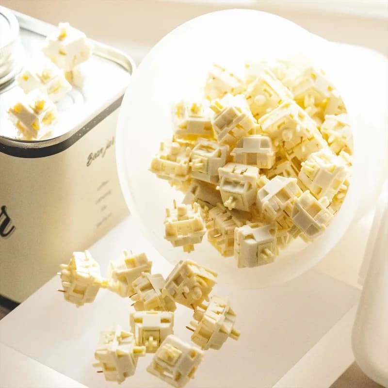 Interruttore paragrafo Mozzarella Interruttori tastiera trigger personalizzati da 40 g per accessori tastiera meccanica da ufficio da gioco Regalo fai da te