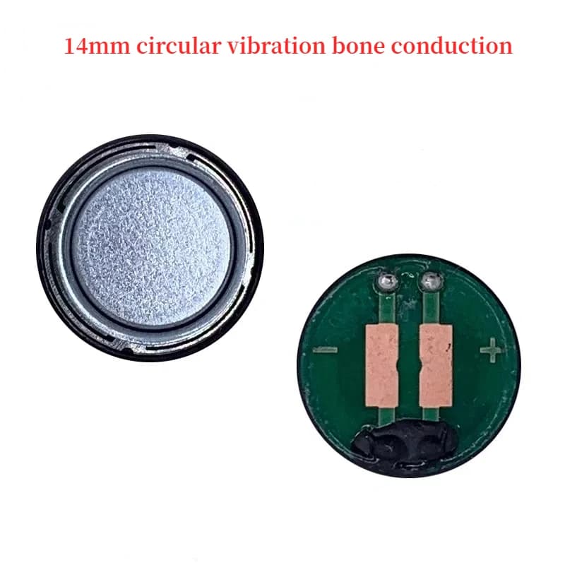 GHXAMP 2 Parts 14mm Round Bone Conduction Speaker for Electric Brushes and Massages