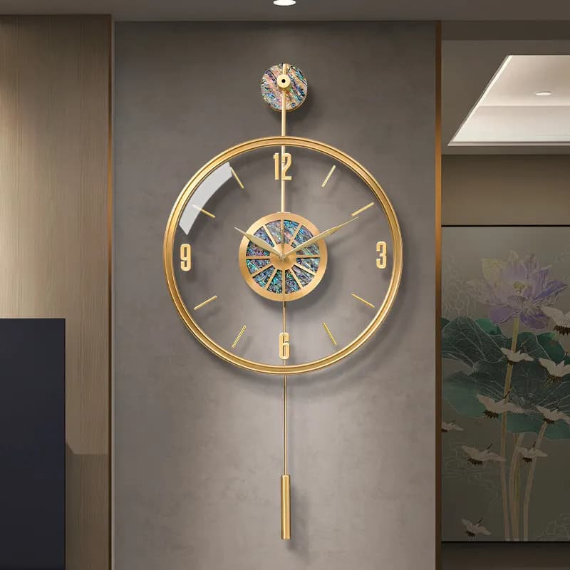 Unique Luxury Wall Clock Transparent Retro Mechanical Modern Wall Clock Plastic Design Orologio Da Parete Living Room Decor