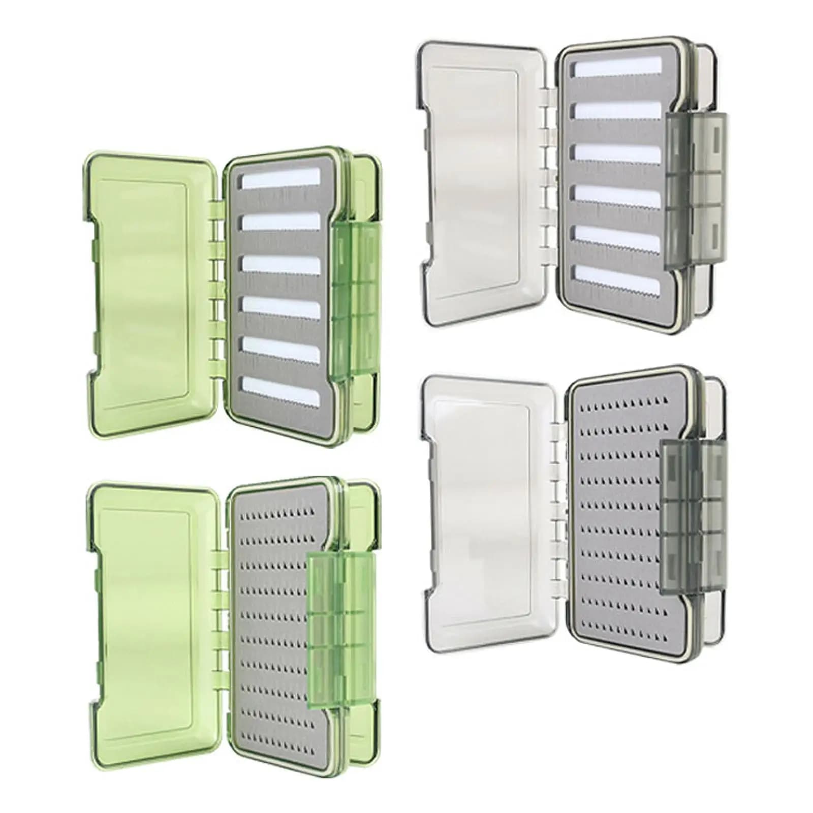 Fly Fishing Box Fly Fishing Tackle Box Double Side Transparent Fishing Accessories Case Practical Fishing Lures Box for River
