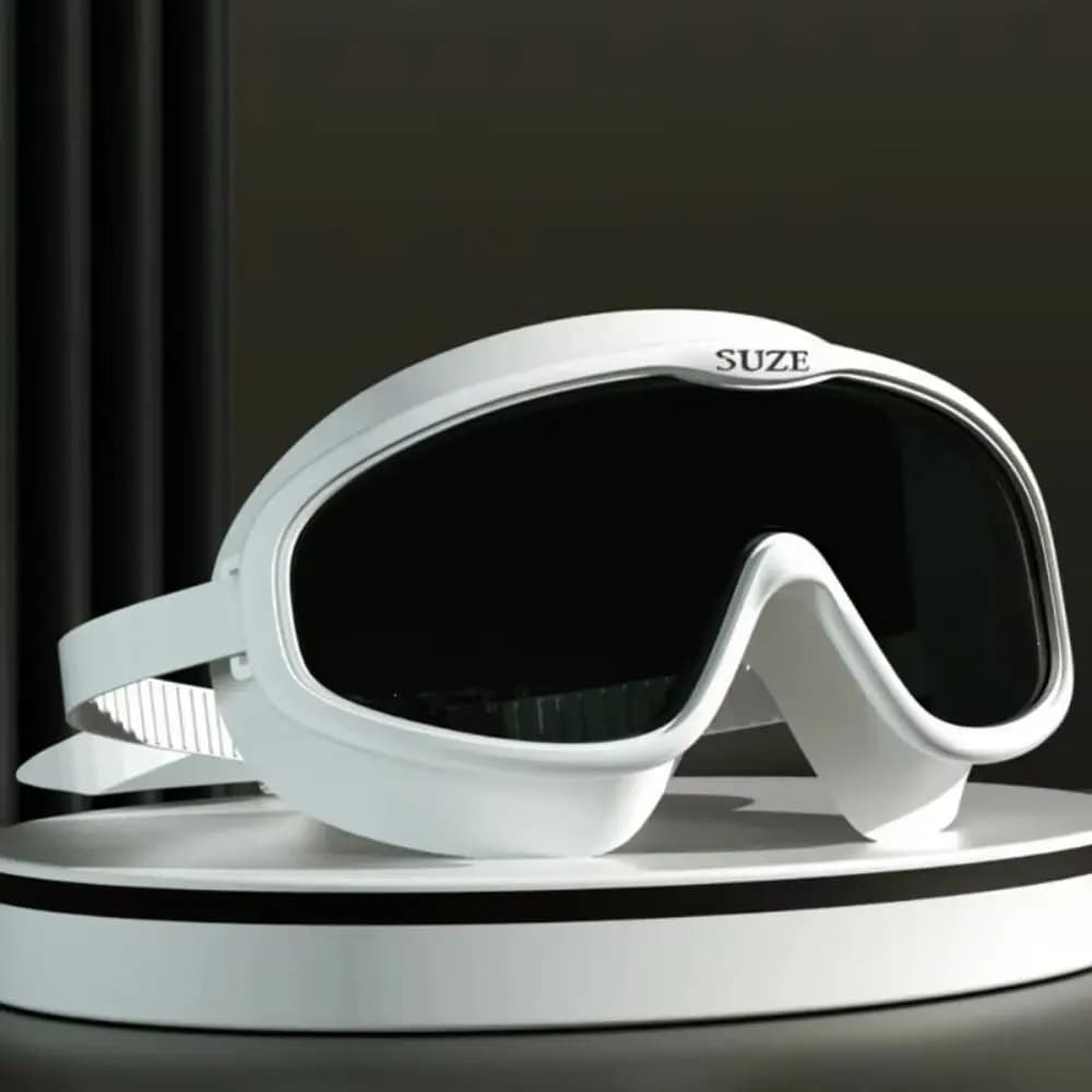 Large Frame Swimming Goggles Waterproof Anti-fog Diving Eyewear Wide View Silicone Swim Training Glasses Pool