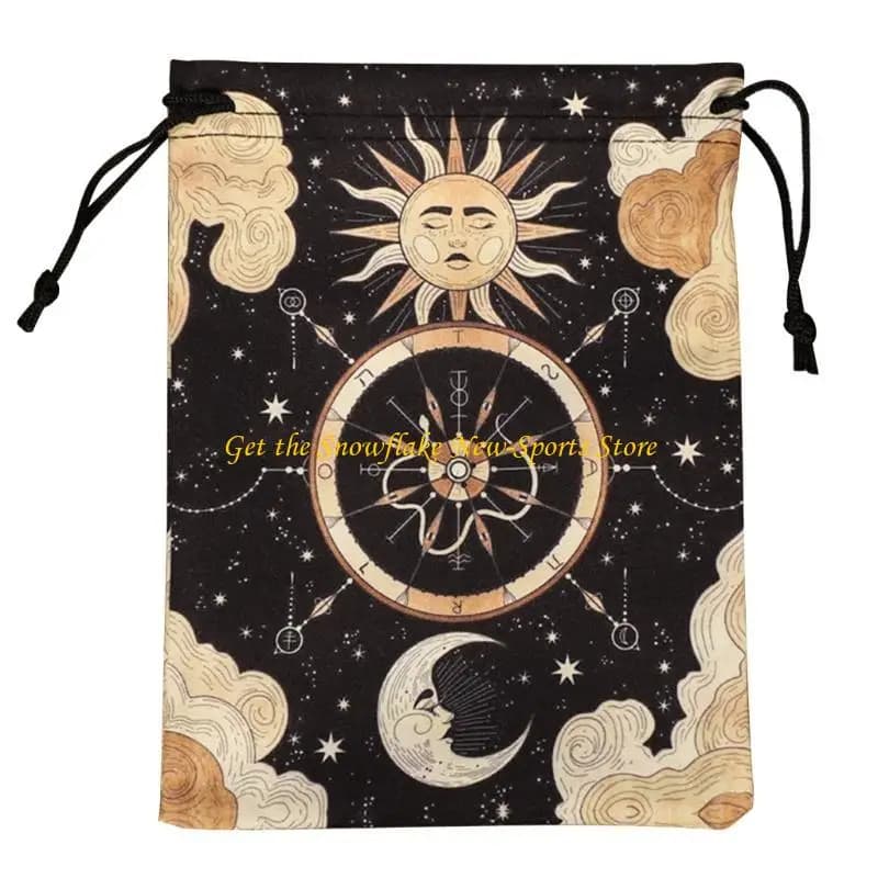 E56D Borsa per dadi per gioielli Borsa per carte da gioco Borsa per confezione regalo Borsa per tarocchi