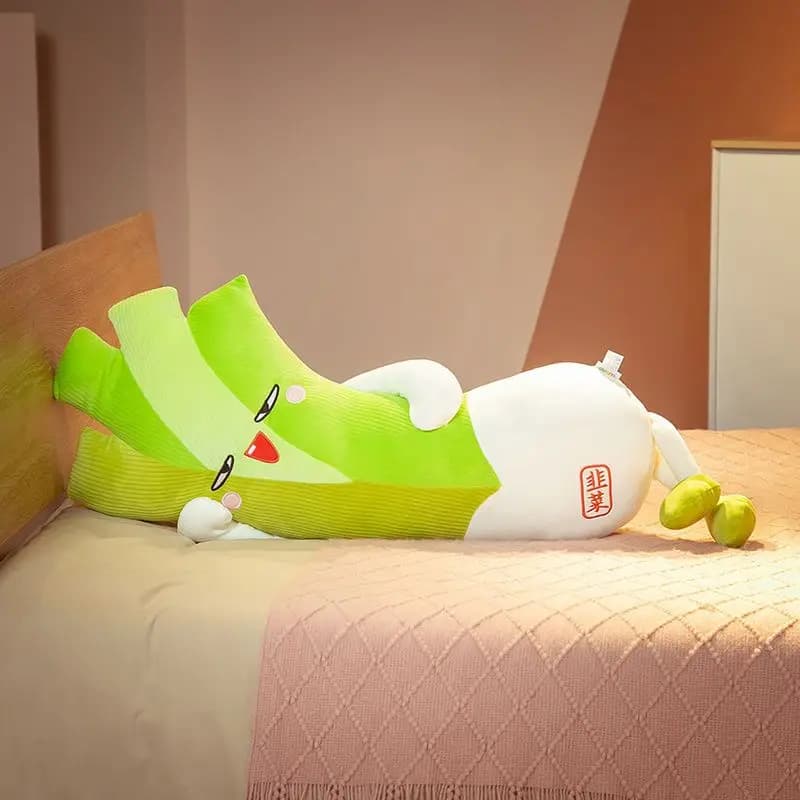 Perfect Gift for Boyfriend Super Cute Leek Shaped Plush Sofa Cushion Stress Relief Decorative Pillow